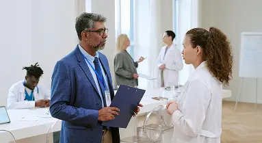 Doctors talking